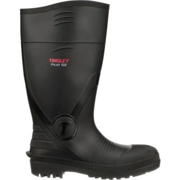 Tingley Rubber Tingley Pilot G2 Knee Boot, Plain Toe, 15inH, Size 12, Black 31161.12